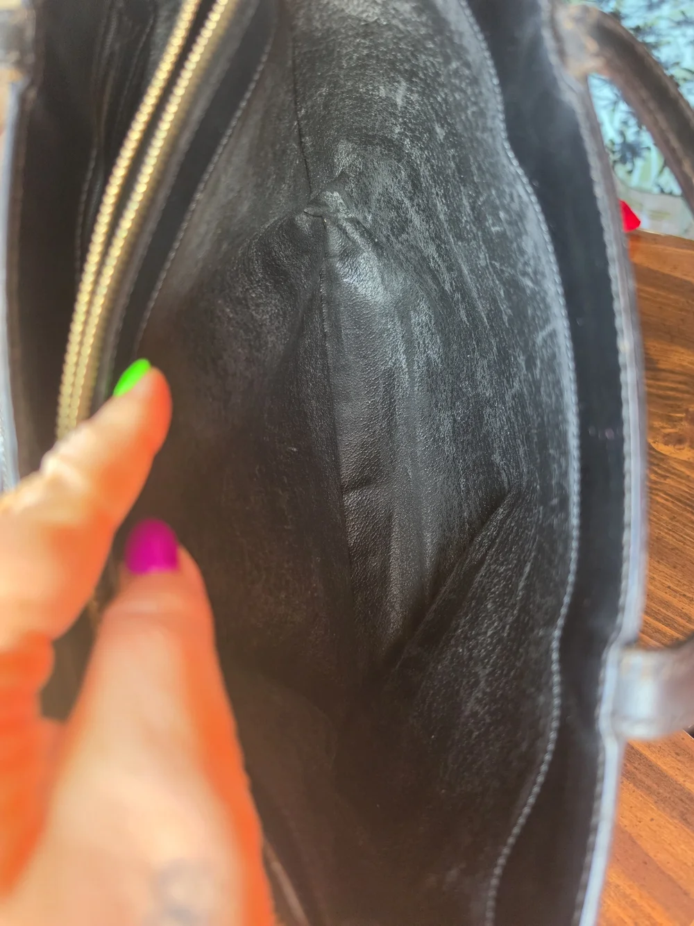 Celine Black and Brown Macadam Canvas Tote